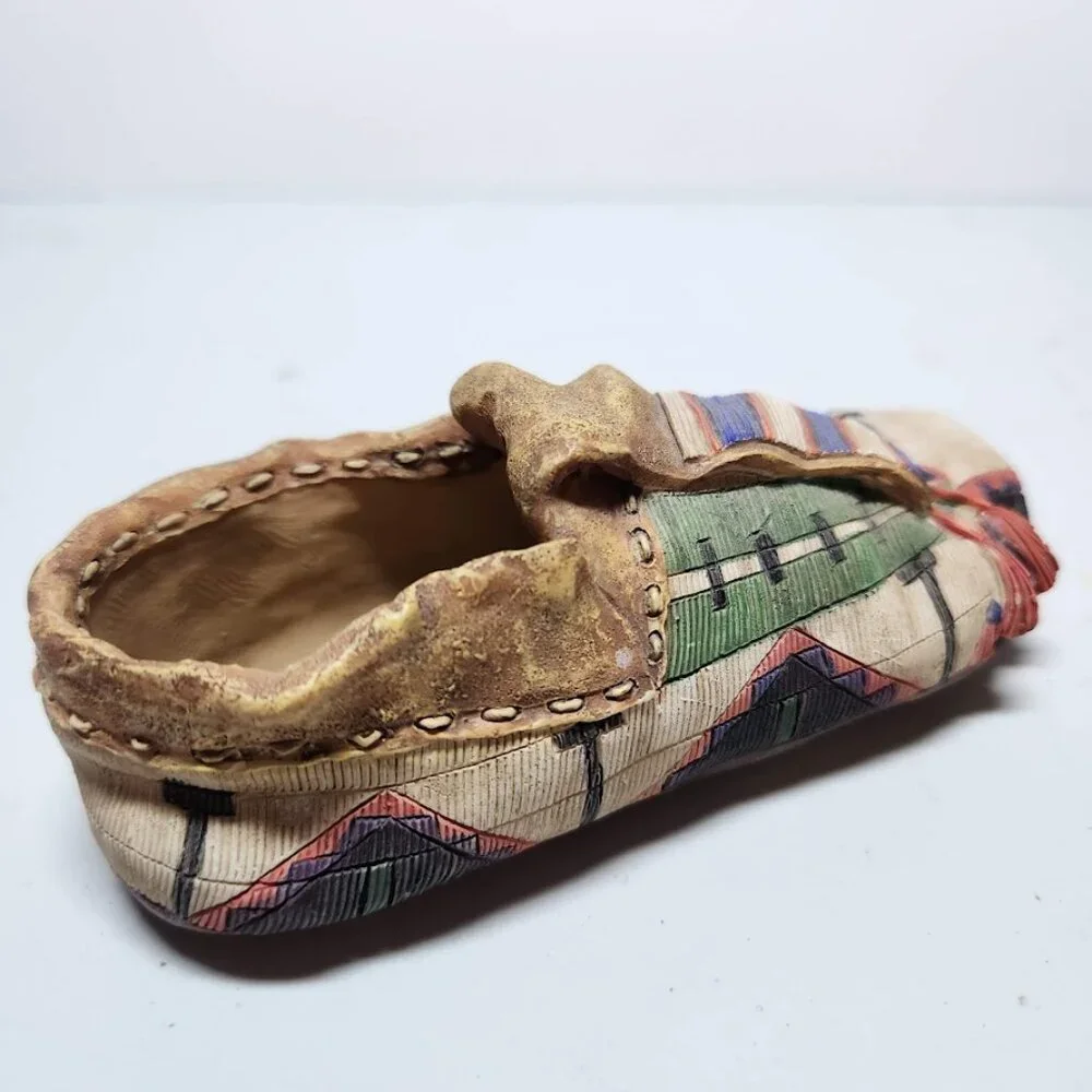 Hand Crafted ceramic moccasins